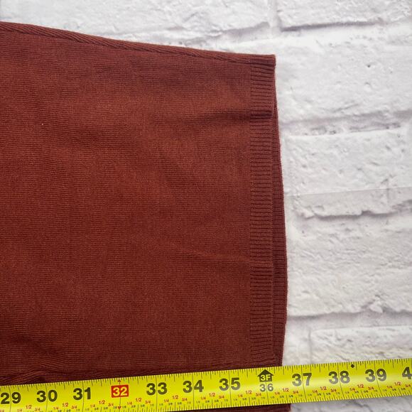 G5-1034 AVA & VIV  wide-leg cropped pants in a copper brown size 3X - Picture 6 of 7